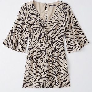 Abercrombie + Fitch zebra romper